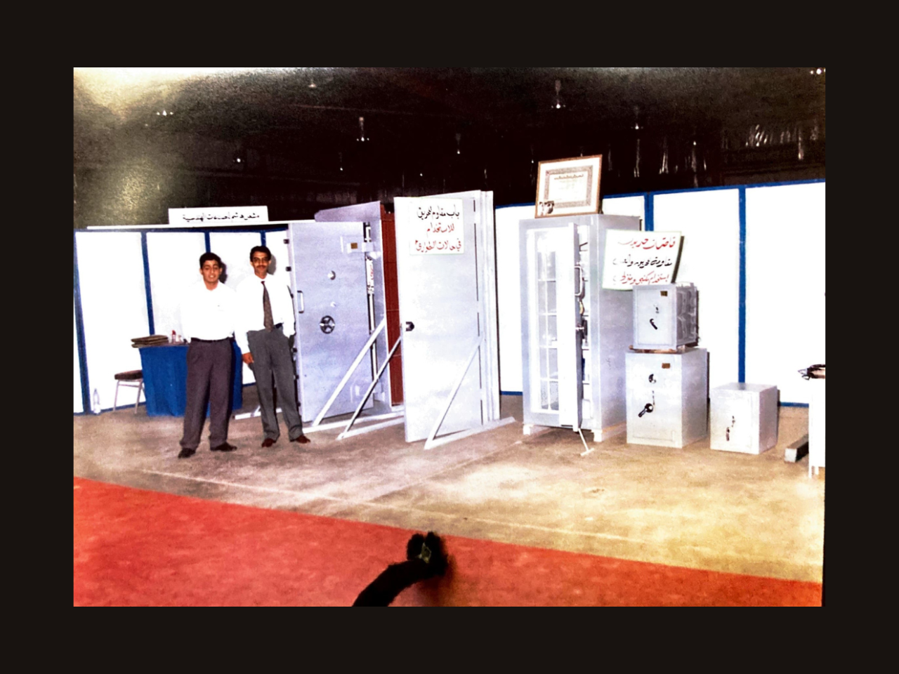 Second generation of Hashim family showcasing bespoke safe collection, Amman Jordan, luxury vault manufacturer